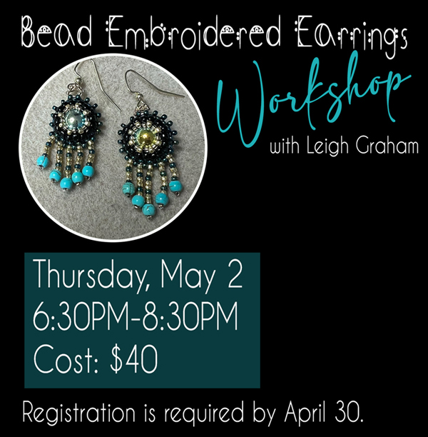 Bead Embroidered Earrings Workshop
