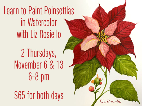 Poinsettia Watercolor Painting